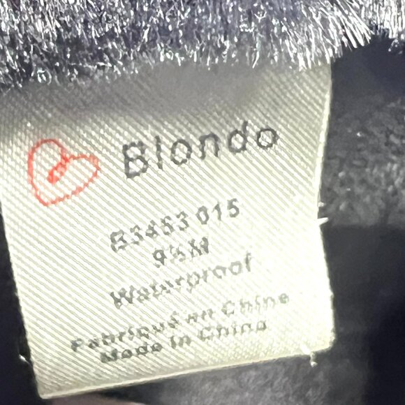 Blondo Size 9.5 Glade Black Suede Leather Waterproof Hi Top Sneakers Booties - Picture 11 of 11